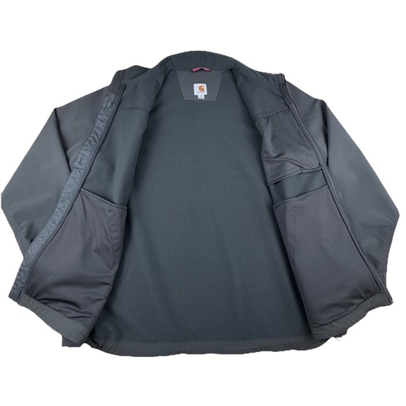 Carhartt Crowley Jacket Mens XL Soft Shell Fleece Lined Black 102199 001 - Picture 9 of 16